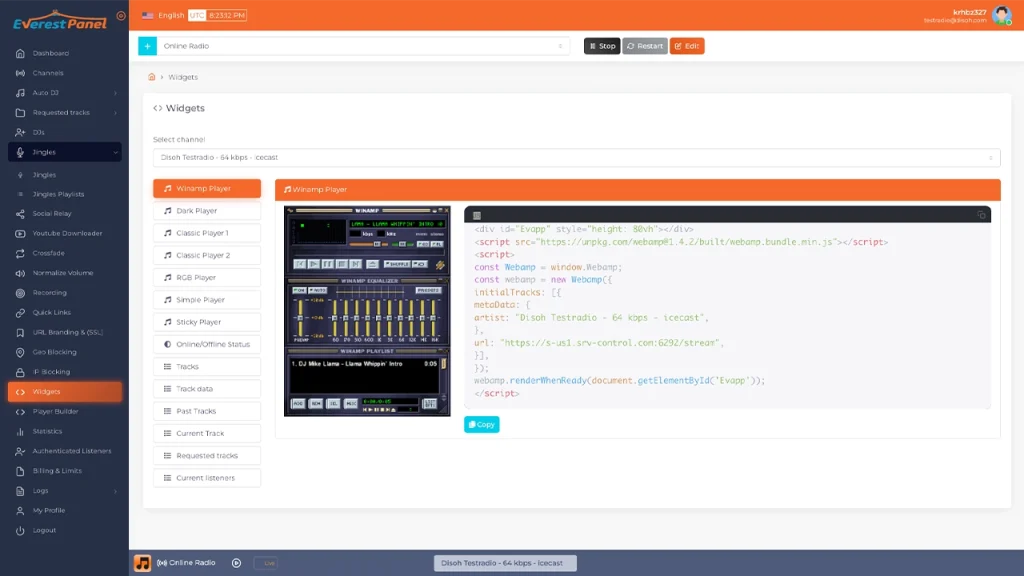 Streaming-Panel Disoh